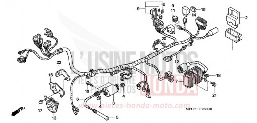 WIRE HARNESS FMX6505 de 2005
